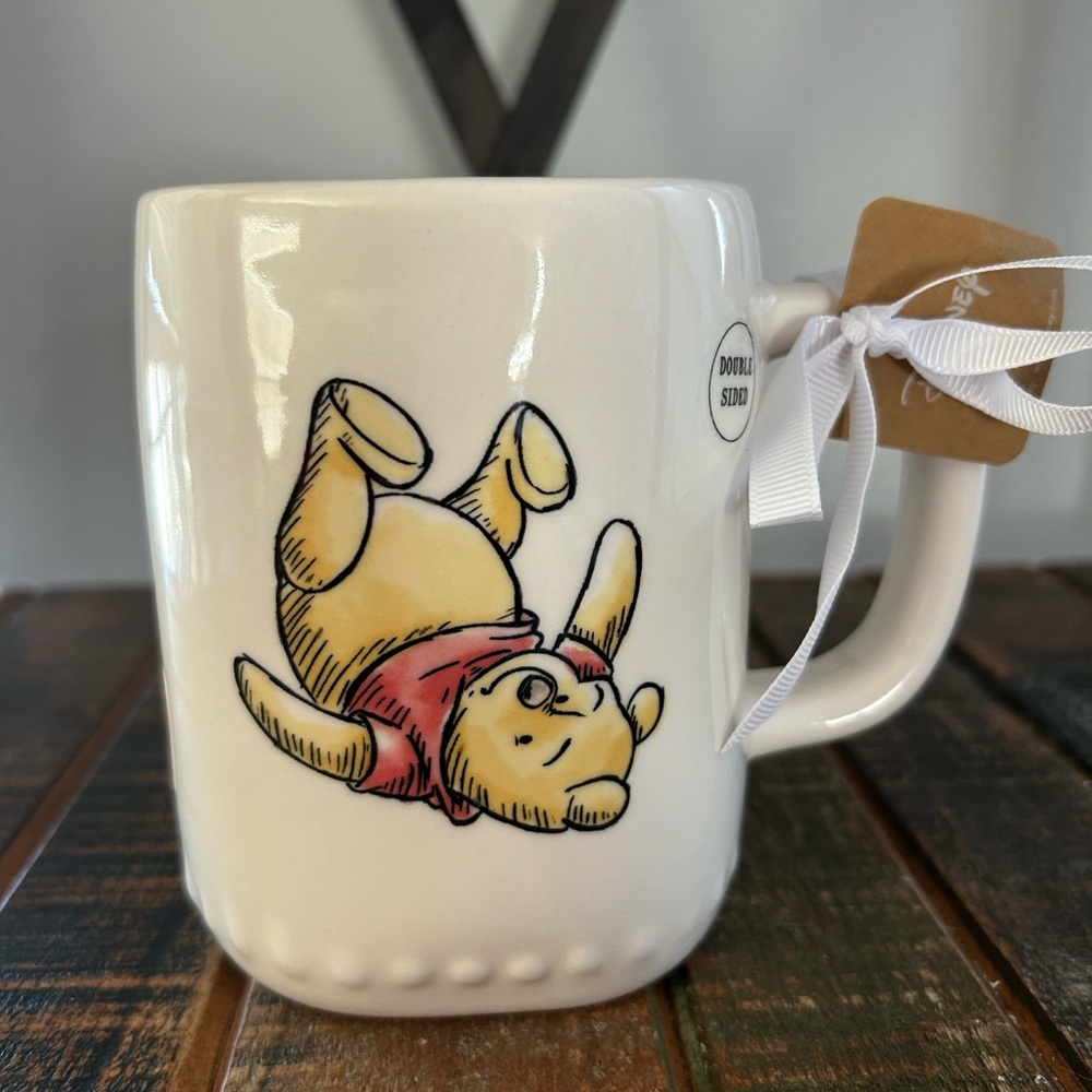Rae Dunn Disney Winnie The Pooh OH BOTHER Mug With Yellow Interior Bear NEW
